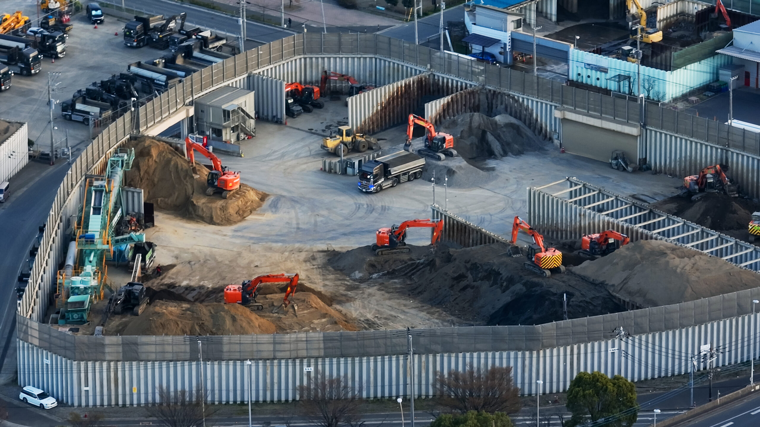 土木　造成　外構　地盤調査　各現場の施工管理業務